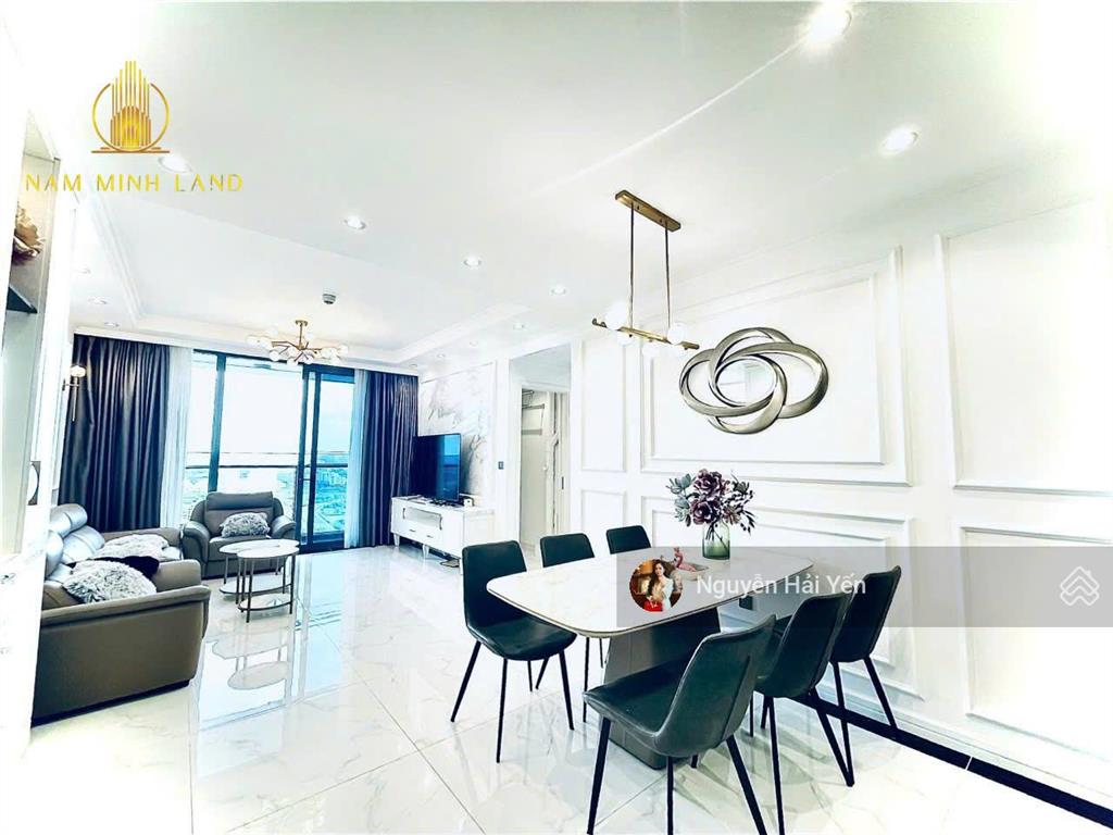 Hải yến nam minh land  bán căn hộ sunwah pearl 3pn  128m2, trục view đẹp nhất tòa golden house