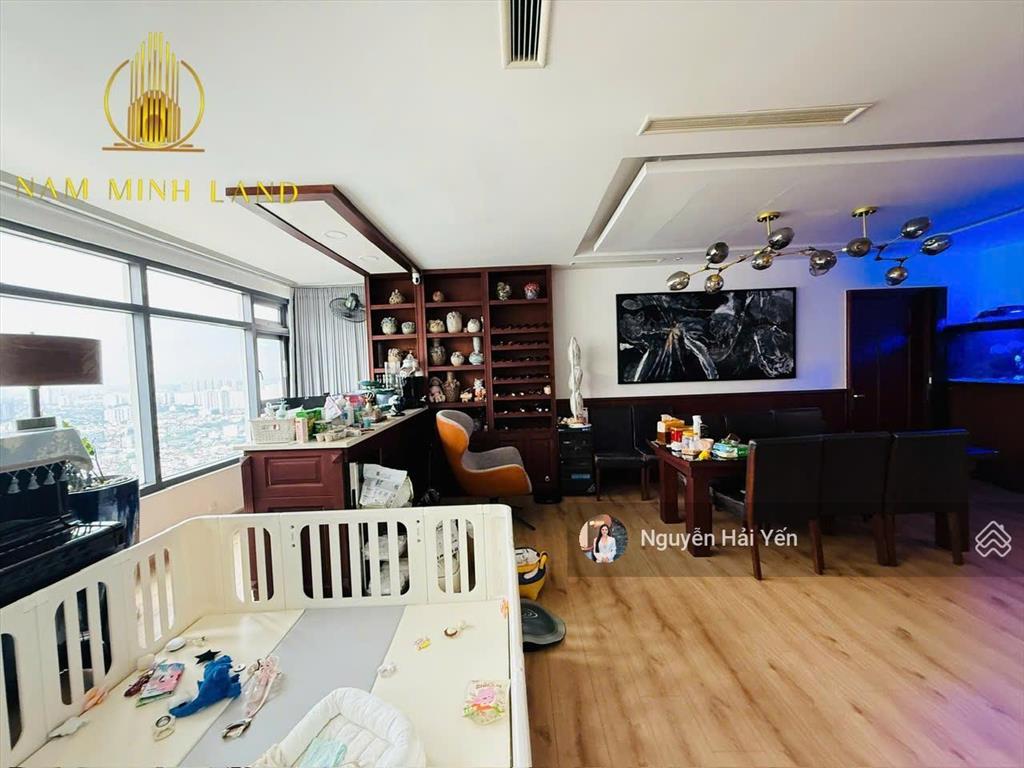 Hải yến nam minh land  cho thuê căn hộ saigon pearl penthouse 220m2  đủ nội thất giá 50 triệu
