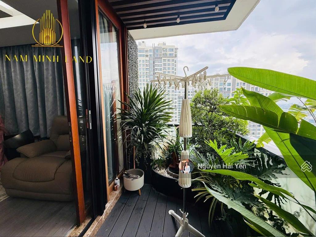 Hải yến nam minh land  cho thuê căn hộ saigon pearl penthouse 220m2  đủ nội thất giá 50 triệu
