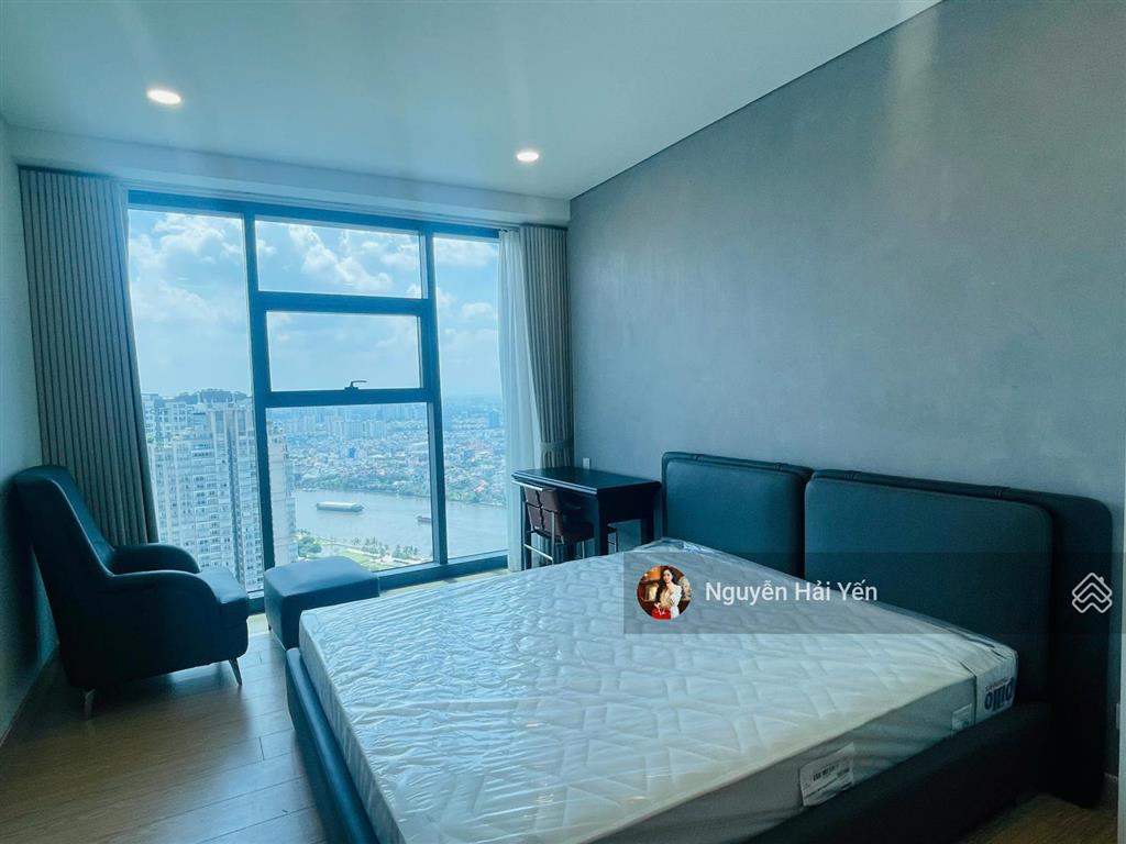 Hải yến nam minh land cho thuê căn hộ sunwah pearl 2 phòng ngủ + 1, tầng cao, giá 45tr đủ nội thất