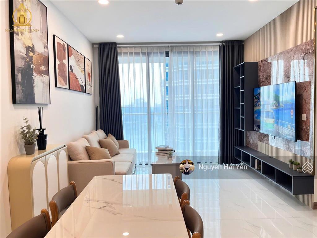 Hải yến nam minh land  cho thuê căn hộ sunwah pearl 2 + 1 phòng ngủ tòa gh, view sông + thủ thiêm