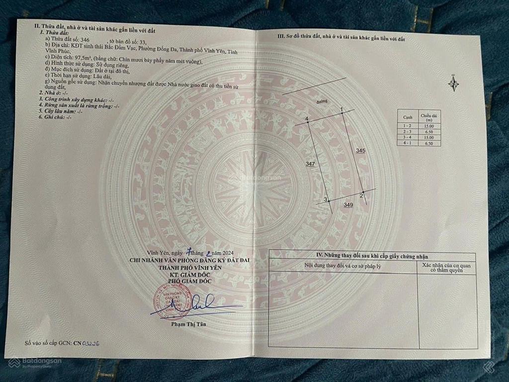 Duy nhất 1 lô liền kề 97.5 m2 chân chung cư bắc đầm vạc đang khởi công giá chỉ 5.07 tỉ