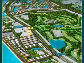 Vin cần giờ. bán liền kề 75m2 sóng xanh khu a giáp sân gold, hồ lagoon giá full 13,68 tỷ