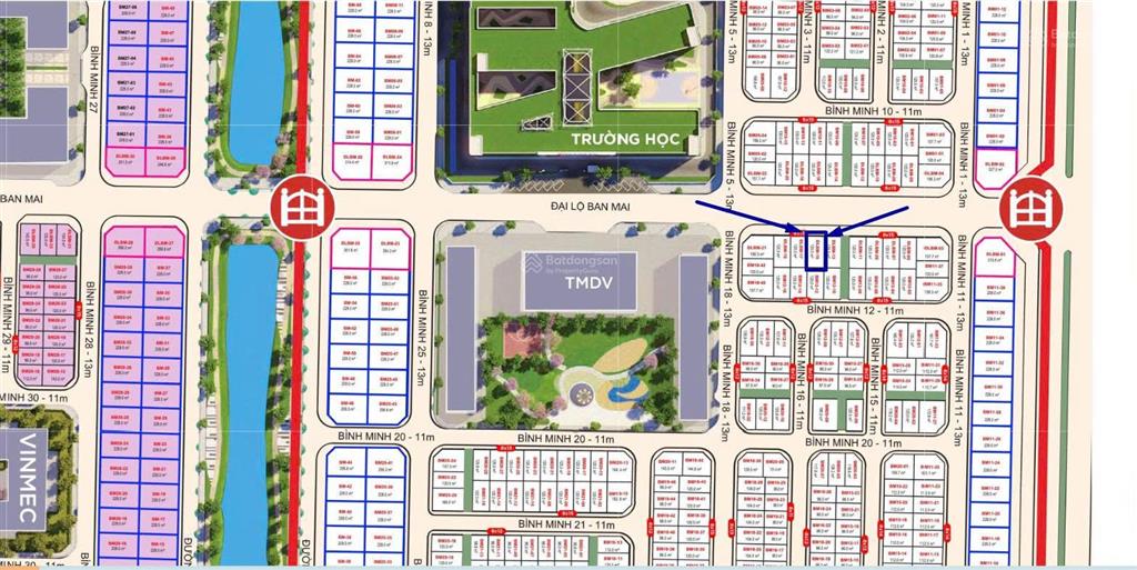 Bán liền kề 128m đại lộ hừng đông rộng 30m, vinhomes đan phượng, giá full vat 26 tỷ ký cđt
