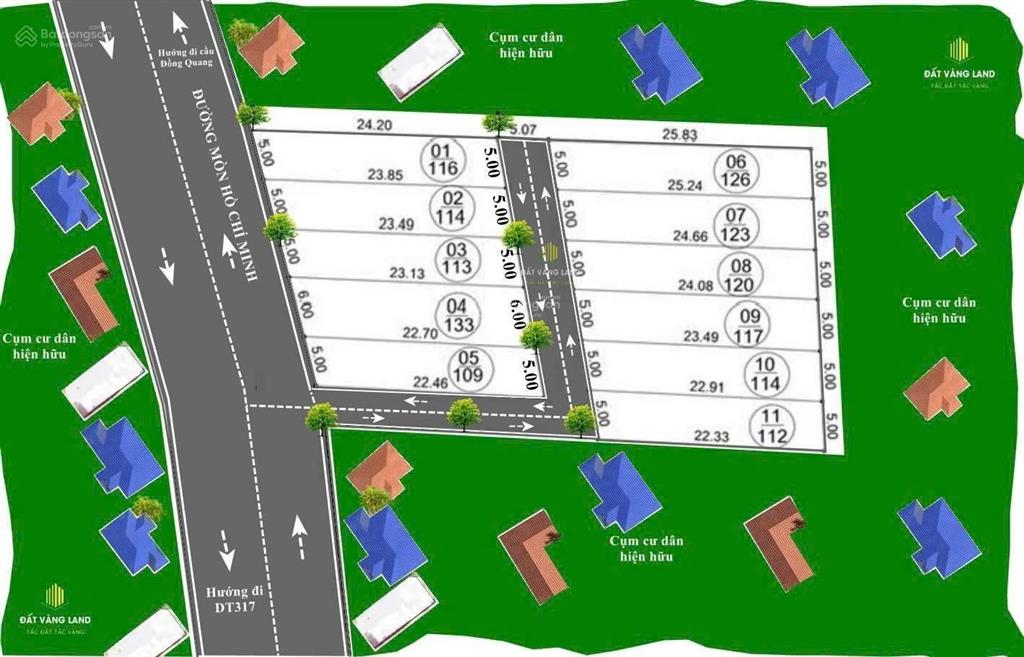 Bán đất mặt đường hồ chí minh 900tr