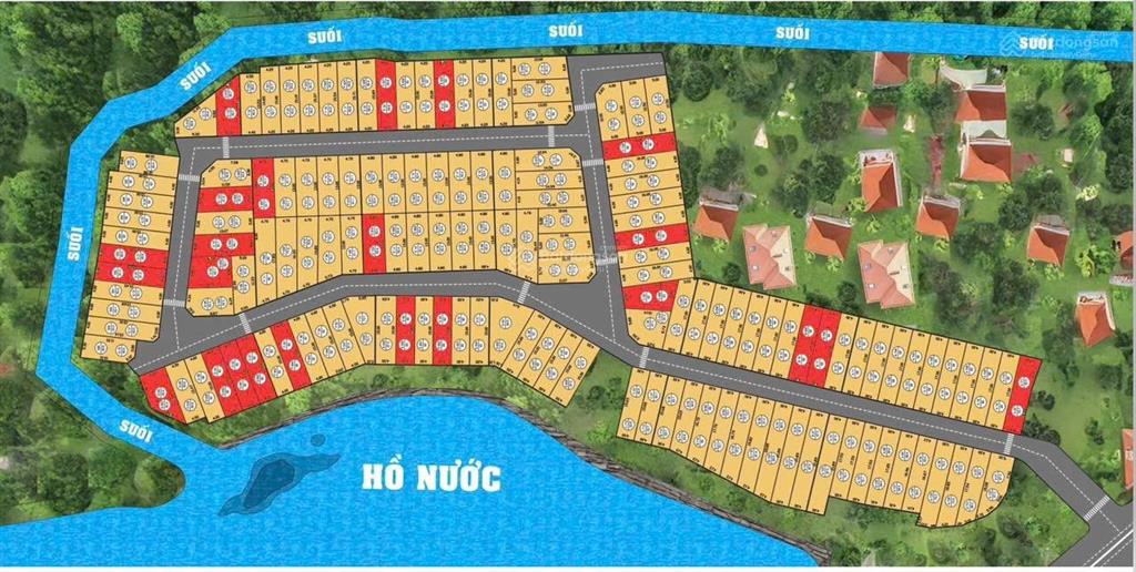 Cần tiền bán gấp lô góc 2 mặt tiền, view suối, gần sân golf đồng mô, sẵn sổ, giá tốt chỉ 1.75 tỷ