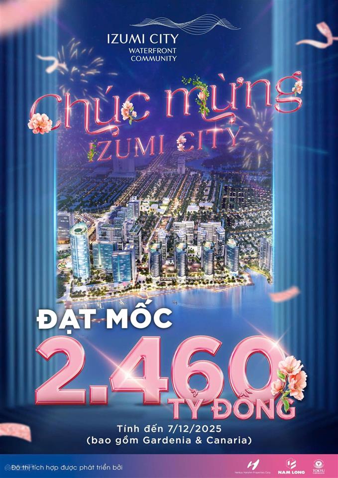 Suất ngoại giao izumi city  chiết khấu ưu đãi ! lợi nhuận 12% chỉ có tại izumi city.