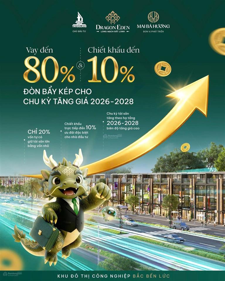 Nhanh tay sở hữu đất nền khu đô thị dragon eden lương hòa, bến lức liền kề bình chánh
