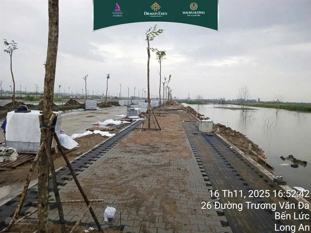 Bán đất nền mặt tiền mai bá hương lộ giới 60m, 90m2 full thổ cư, chỉ cần tt 600tr ngưng 2 năm