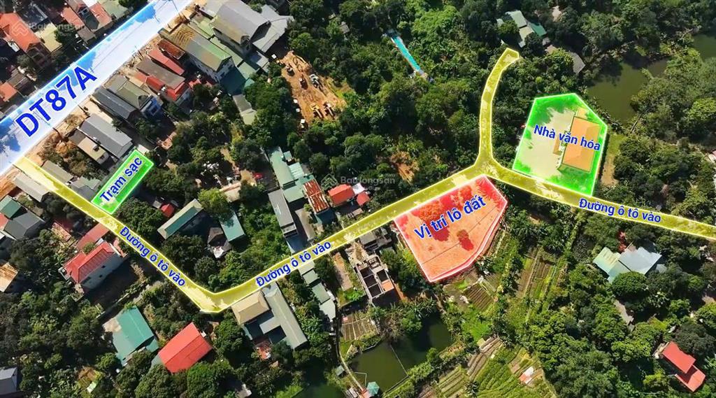 Rẻ nhất khu vực đất sơn tây hà nội 150m2 sổ đỏ trao tay đường thông ô tô