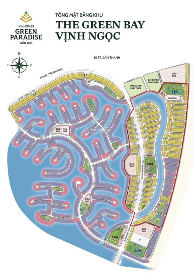 Vinhomes cần giờ vịnh ngọc  căn nhà phố liền kề hướng biển  dt 75m2 giá bán 12,9 tỷ