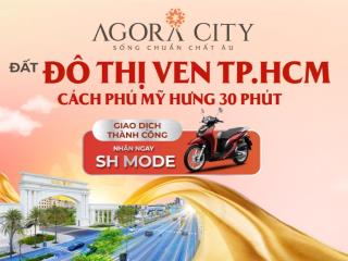 Bán nền đất ở đô thị 108m2 agora city mặt tiền đường đt 818, thủ thừa, long an giá 19 triệu/m2