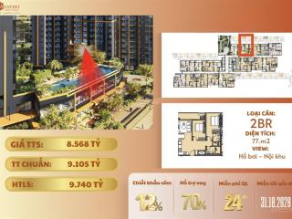 2pn giá tốt huỷ diệt  masteri park place  giá gốc cđt