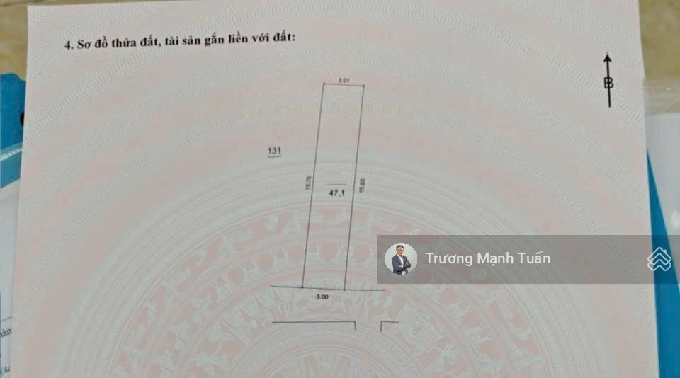 Bán mảnh đất cực đẹp mặt phố nguyễn đức cảnh  qh ổn định  sổ vuông đẹp