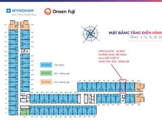 Chính chủ bán căn q12a10, wyndham thanh thủy full nội thất  giá 1,9 tỷ (có thương lượng)