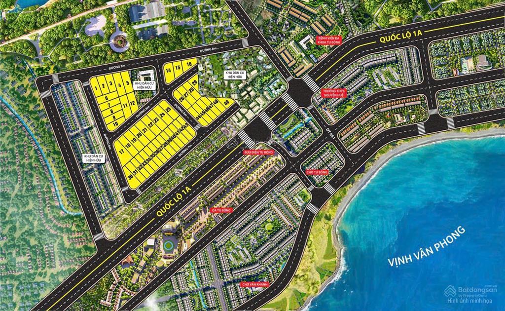 Bán đất nền sổ đỏ bắc vân phong  thổ cư 100%, giá chỉ 9 triệu/m² phù hợp an cư và đầu tư