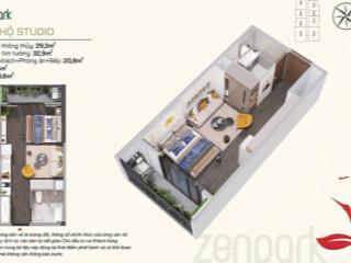 Studio zenpark rẻ nhất dự án với 2,5 tỷ