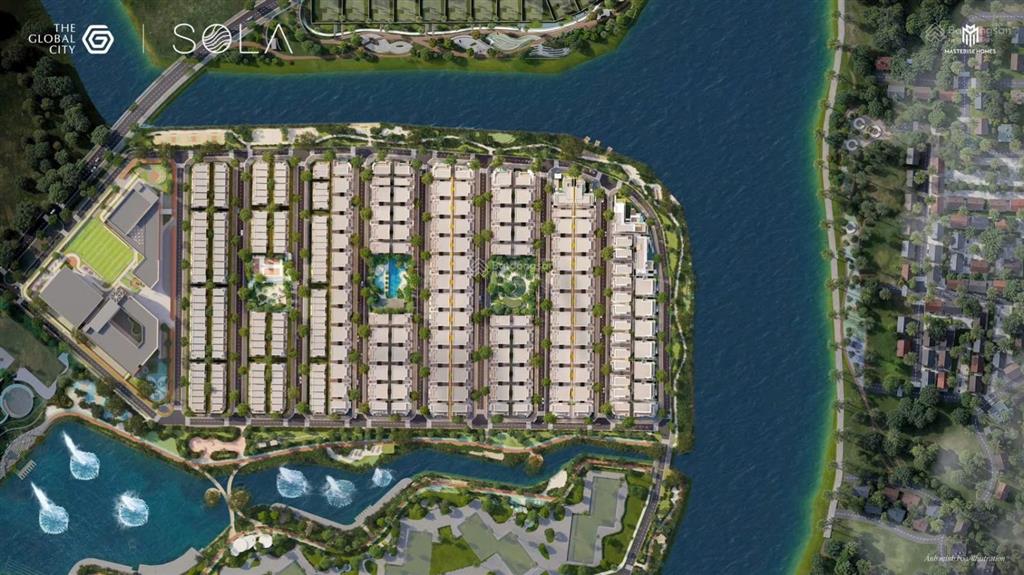 Hot! sola  giỏ hàng thưởng nhà phố liền kề  49,9 tỷ  hướng đn  đối diện công viên thể thao sol