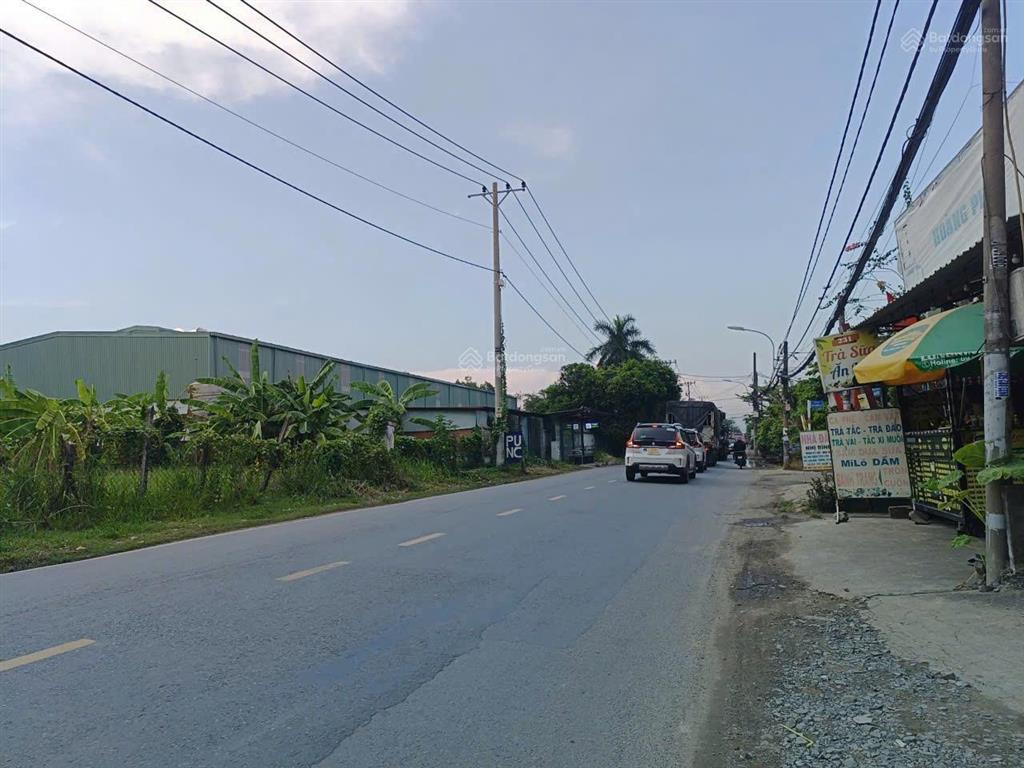 Đất mặt tiền bùi công trừng  đông thạnh container chạy 24/24 mặt tiền liên tỉnh, giá chỉ 20tr/m2