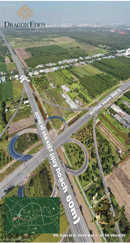 Bán đất full thổ 90m2đường nhựa 18mtrực diện hạ tầng võ văn kiệt, vành đai 3,4metro tương lai