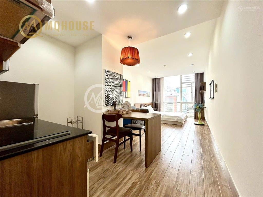 Studio bancol 35m2 có thang máy, bảo vệ 24/24, dọn dẹp phòng, thay drap hàng tuần, đường lê văn sỹ
