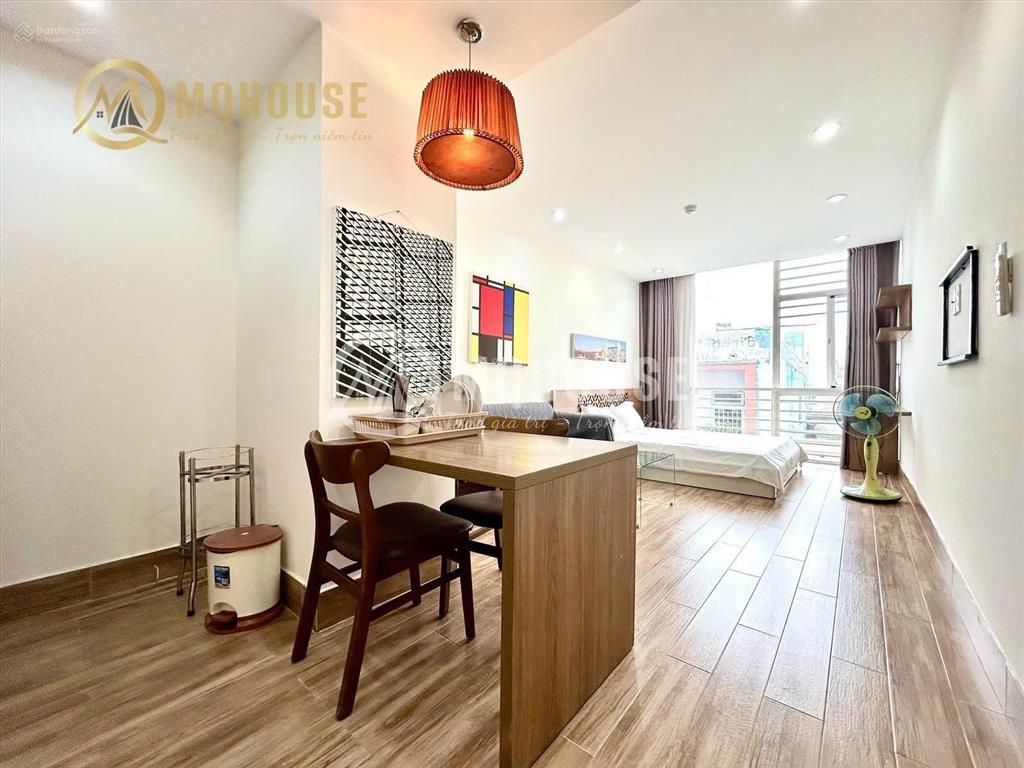 Studio bancol 35m2 có thang máy, bảo vệ 24/24, dọn dẹp phòng, thay drap hàng tuần, đường lê văn sỹ