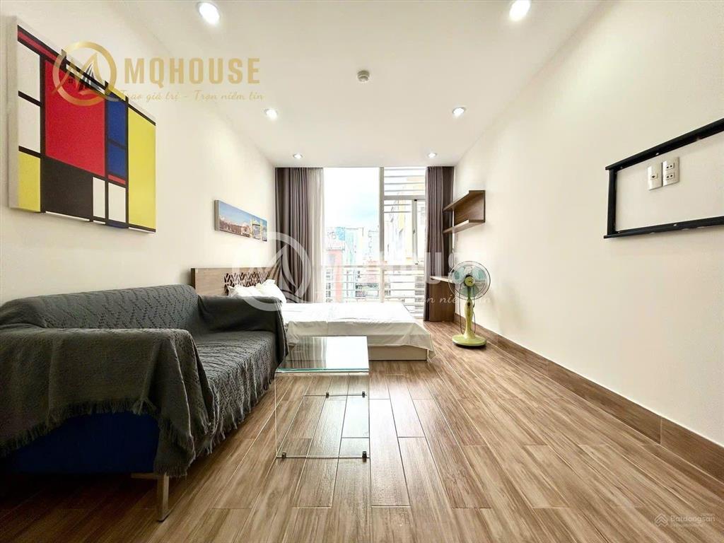Studio bancol 35m2 có thang máy, bảo vệ 24/24, dọn dẹp phòng, thay drap hàng tuần, đường lê văn sỹ