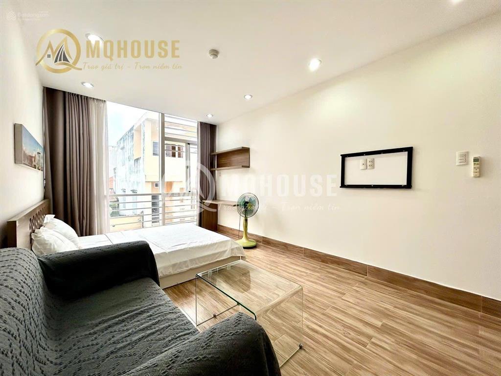 Studio bancol 35m2 có thang máy, bảo vệ 24/24, dọn dẹp phòng, thay drap hàng tuần, đường lê văn sỹ