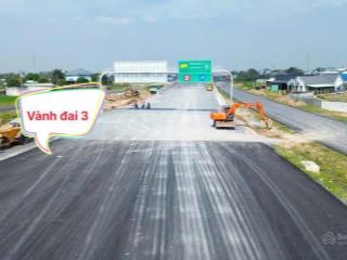 Duy nhất nền đẹp 100m2 mặt tiền võ văn kiệt 60m sát vành đai 3 có sổ riêng chỉ cần 260tr