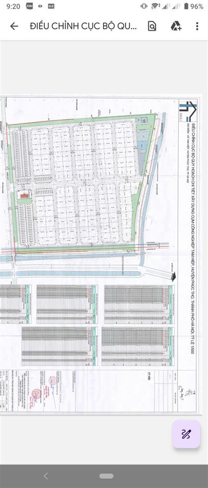 Bán đất cụm công nghiệp tam hiệp phúc thọ dt 1000m2 giá 12tr/m2
