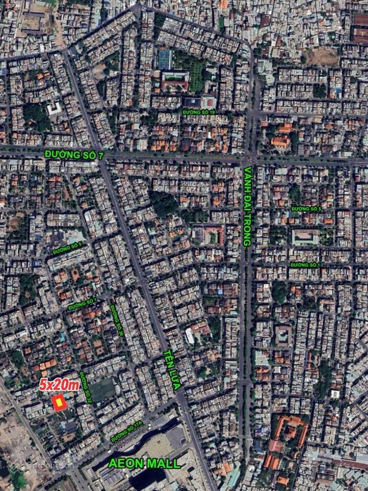 Bán nhà khu ao sen tên lửa, kế bên aeon mall bình tân, 5x20m, 3 tầng, 15.3 tỷ tl