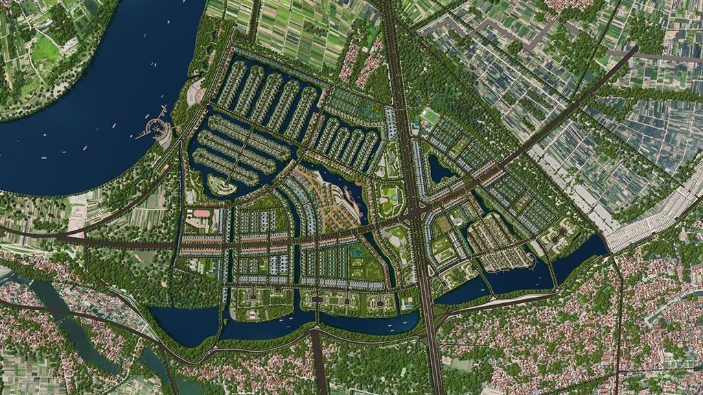 Liền kề gần hồ dt 120m2  18.1 tỷ  dự án alluvia city văn giang, hưng yên