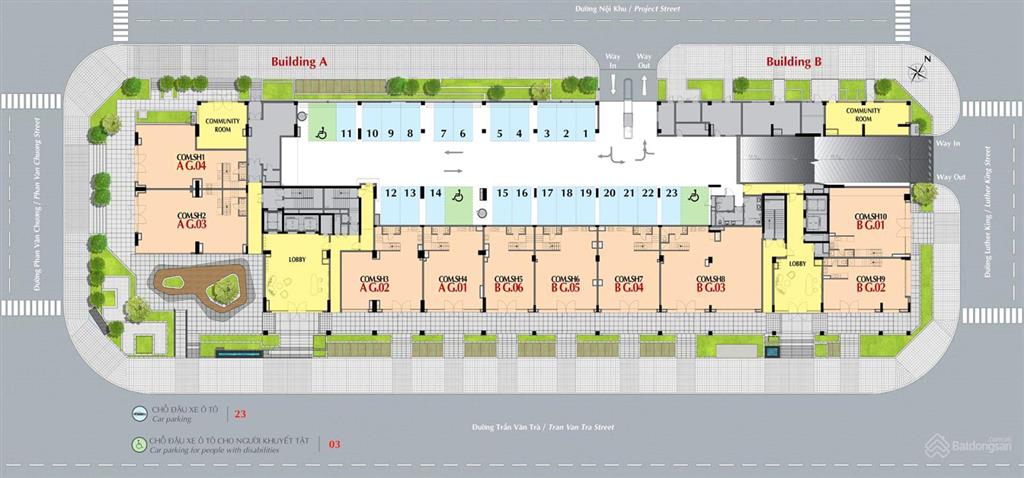 Shophouse hiếm góc 2 mặt tiền  đối diện khách sạn 5 sao park hyatt cho thuê mõi tháng 7.000$.