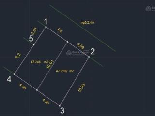 Chính chủ em cần bán lô 47m2 ngang 4,6m nở hậu ngõ 3m tại phạm hải đông lãm đa phúc giá chỉ 1,37tỷ