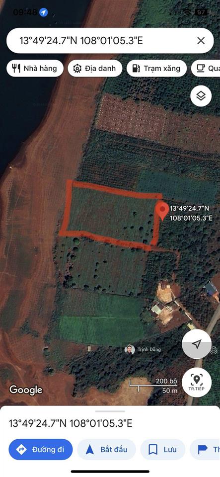 Giảm sâu 500tr, 7097m2 mặt tiền 43m gần hồ ia ring  giá chỉ 1,1 tỷ gấp để đi định cư nước ngoài