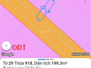 Bán đất tại đường 15, hòa long, bà rịa, giá tốt 3 tỷ, 193 m2