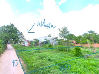 Bán lỗ 1085m2 đất mặt tiền 10m sát trường chợ, kcn, dân đông, tân thành tp.đồng xoài đúng 275 triệu