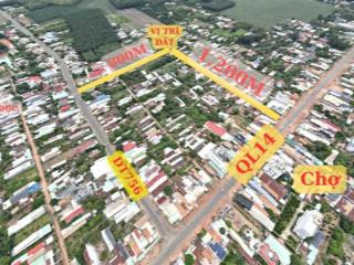 Bán lô đất tại chợ minh lập chơn thành mặt tiền ql14 (346,6m2 shr) trung tâm tiện ích 485tr