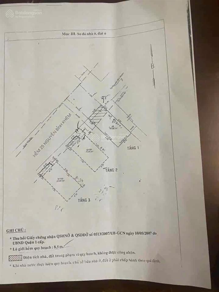 Cuối năm cần tiền bán gấp bán nhà dt 40m2, hxh đường nguyễn bỉnh khiêm, p. bến nghé, q. 1 shr