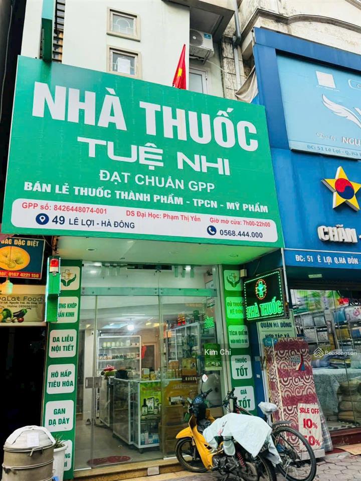 Bán nhà mặt phố lê lợi hà đông, kinh doanh đỉnh giá đầu tư 100m giá 28x tỷ