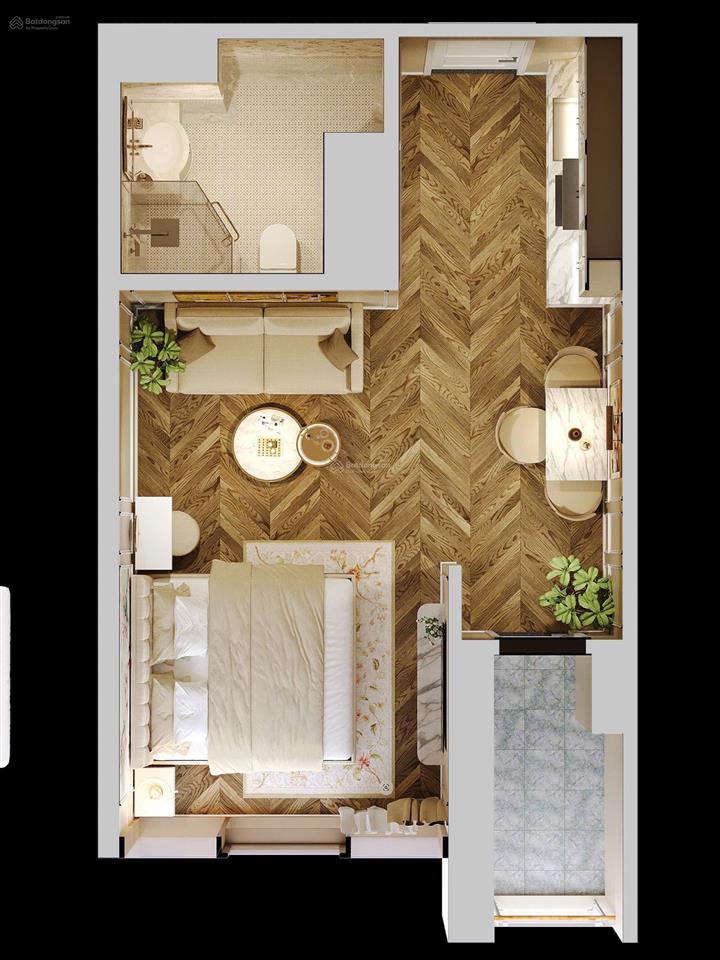 Độc quyền căn hộ 1pn đẹp nhất toà rubyview biển, chỉ 3tỷ tts, tiềm năng cho thuê 12%năm sh lâu dài