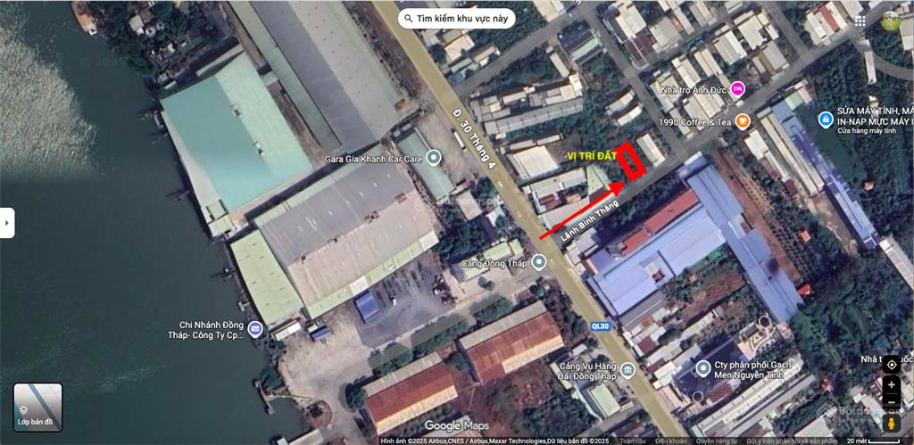 Bán lô đất 100m2 thổ cư đối diện cảng đồng tháp, p11 tpcl, giá tốt nhất, sổ sẳn  0939 311 ***