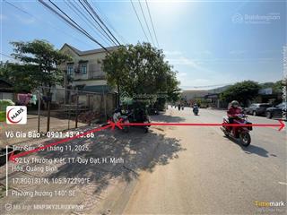 Bán đất mt ql12a thị trấn quy đạt, huyện minh hóa