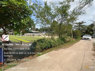 Bán đất thôn mốc thượng 2, xã hồng thủy, huyện lệ thủy, quảng bình