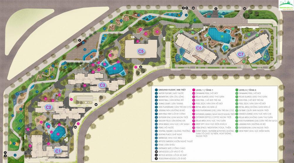 Vinhomes d'capitale  bán quỹ căn shophouse chân khối đế trần cao 7m, có thể thiết kế 2 tầng