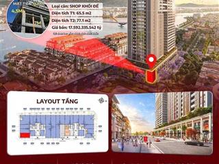 Bán shophouse đẹp tại trần hưng đạo, đầu cầu rồng đà nẵng, 123 triệu / m2, 142.6 m2