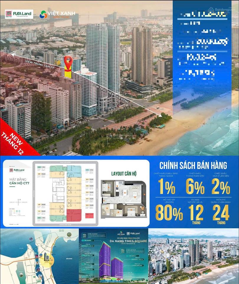 Tôi chính chủ bán căn 2pn view trực diện biển tầng cao  thanh toán tiến độ  giá suất ngoại giao
