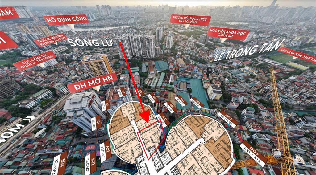 Duy nhất 1 căn 2 ngủ giá 93tr/m2 tại the queen 360 giải phóng