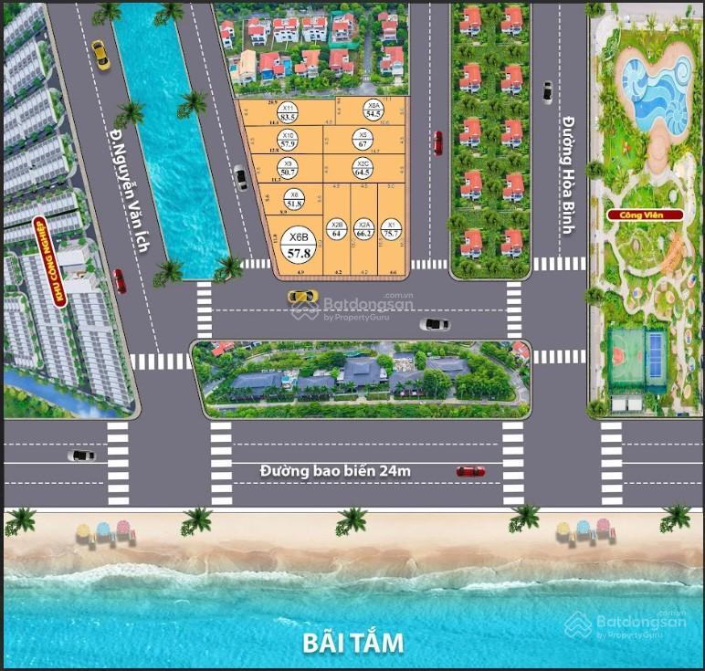 Bán đất tại đường hòa bình, thị trấn quất lâm, giao thủy, nam định, 1,1 tỷ, 90 m2 giá ưu đãi