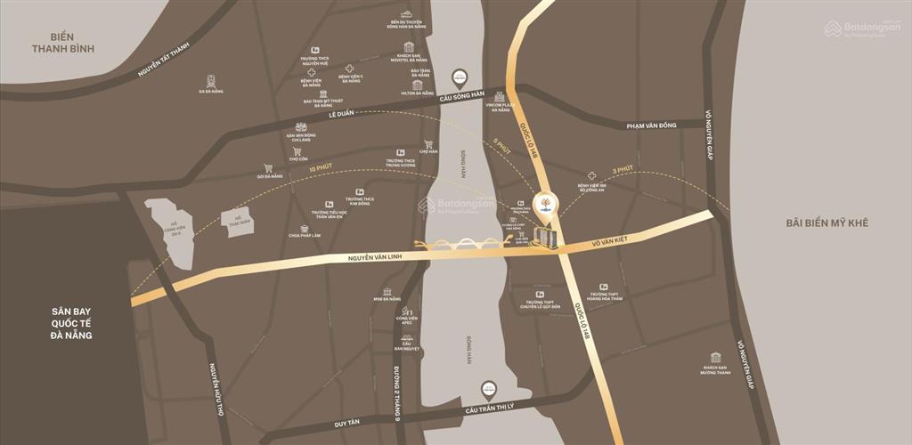 The legend đà nẵng  căn hộ 1pn 42m giá 6,1 tỷ | ven sông hàn  đầu cầu rồng